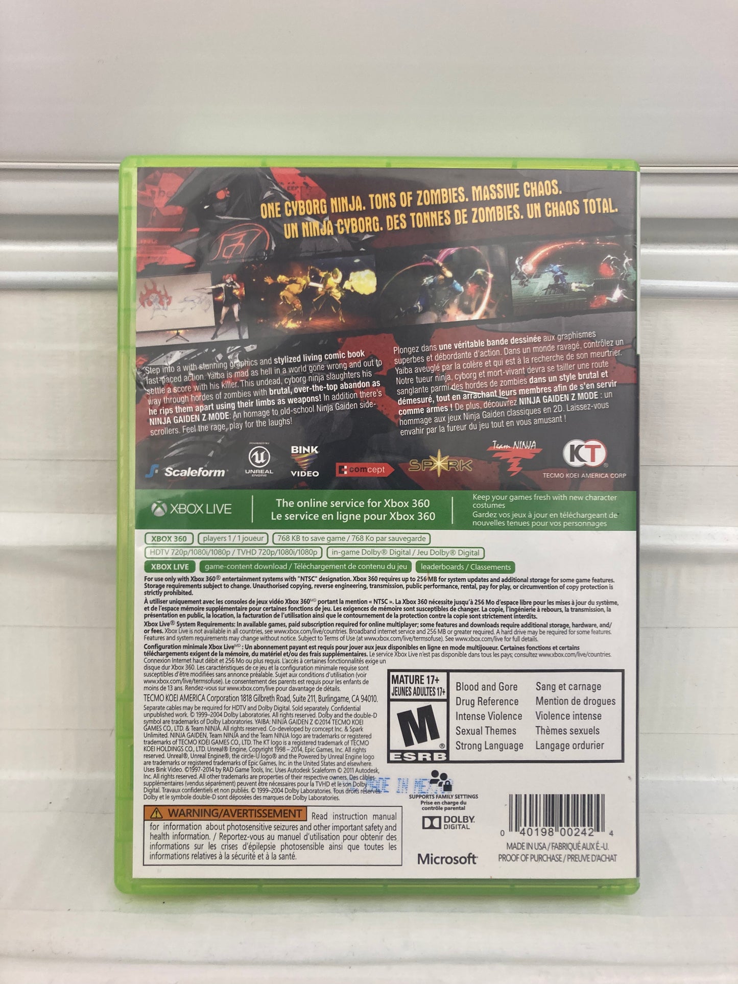 Yaiba: Ninja Gaiden Z - Xbox 360