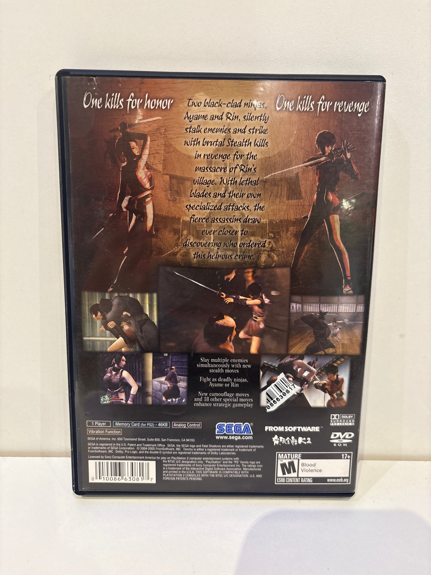 Tenchu Fatal Shadows - Playstation 2