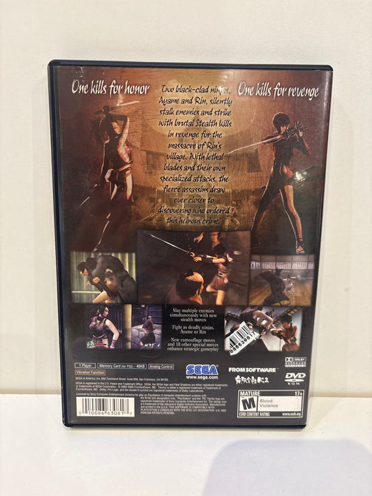 Tenchu Fatal Shadows - Playstation 2
