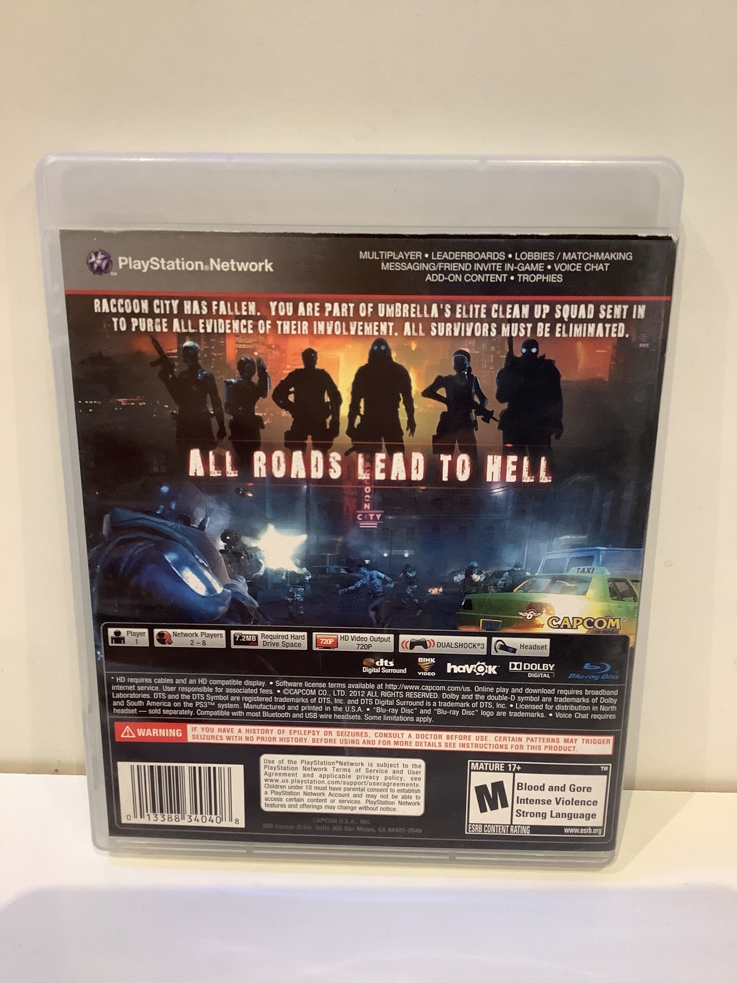 Resident Evil: Operation Raccoon City - Playstation 3
