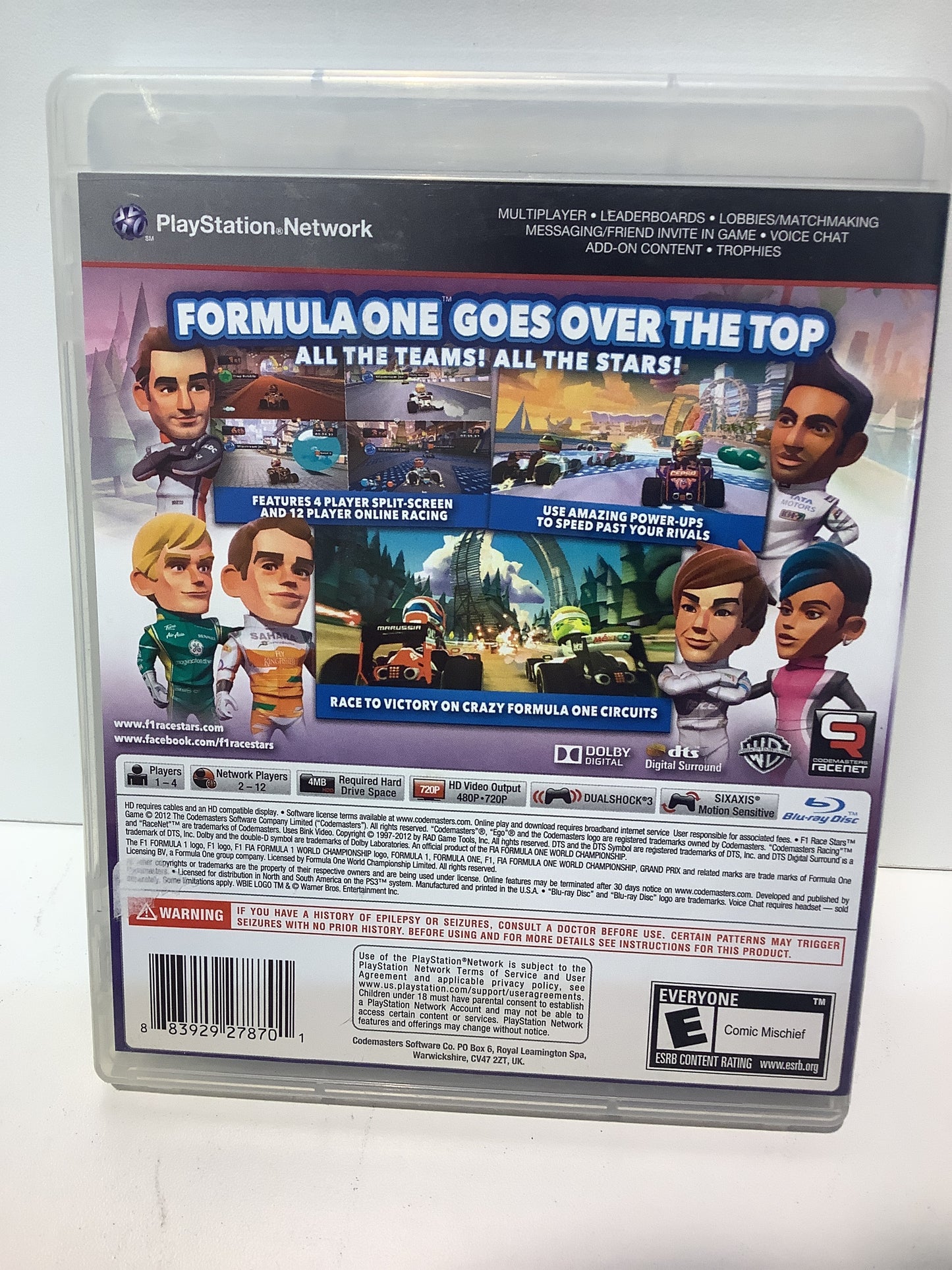F1 Race Stars - Playstation 3
