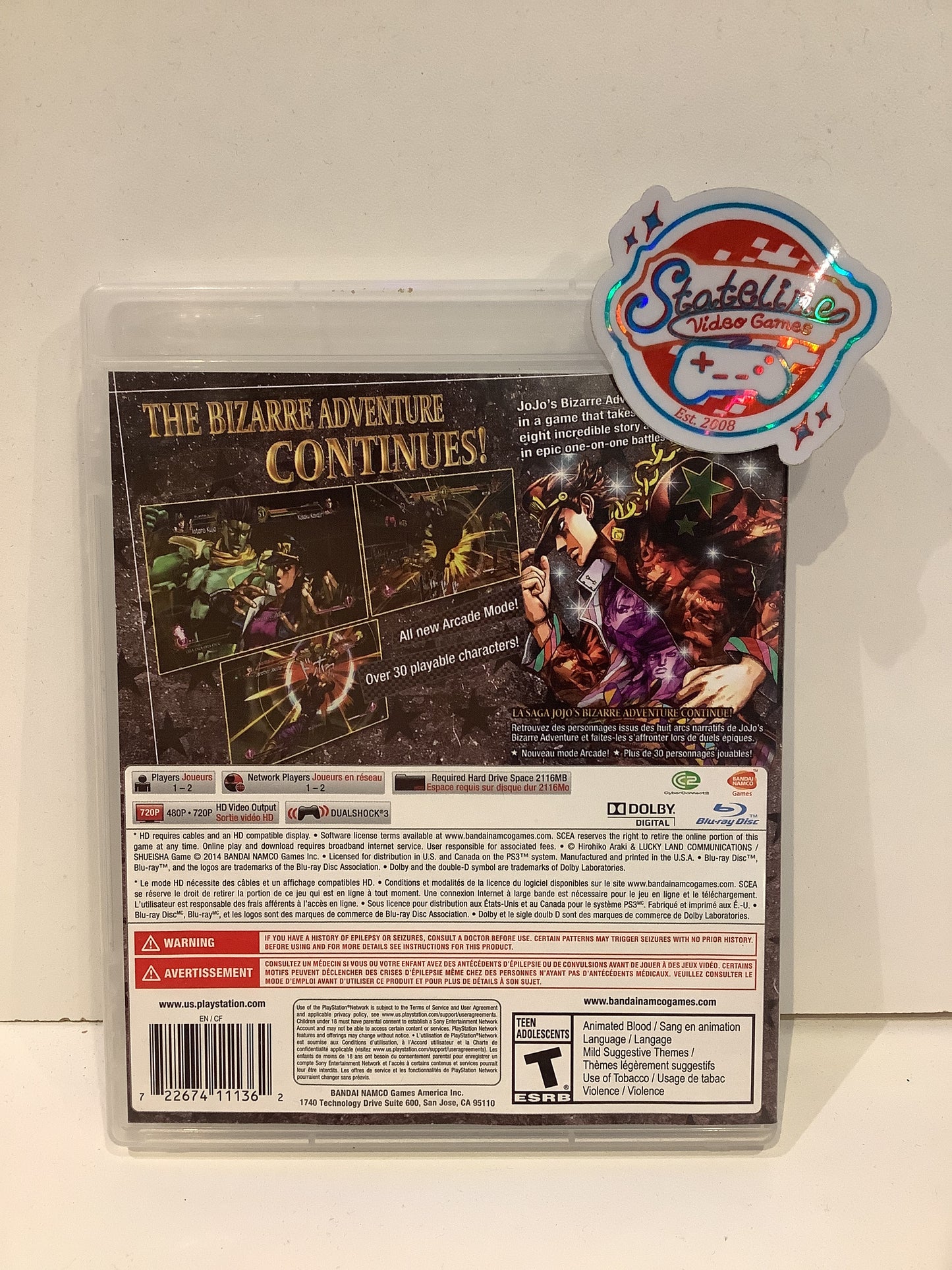 JoJo's Bizarre Adventure: All-Star Battle - Playstation 3