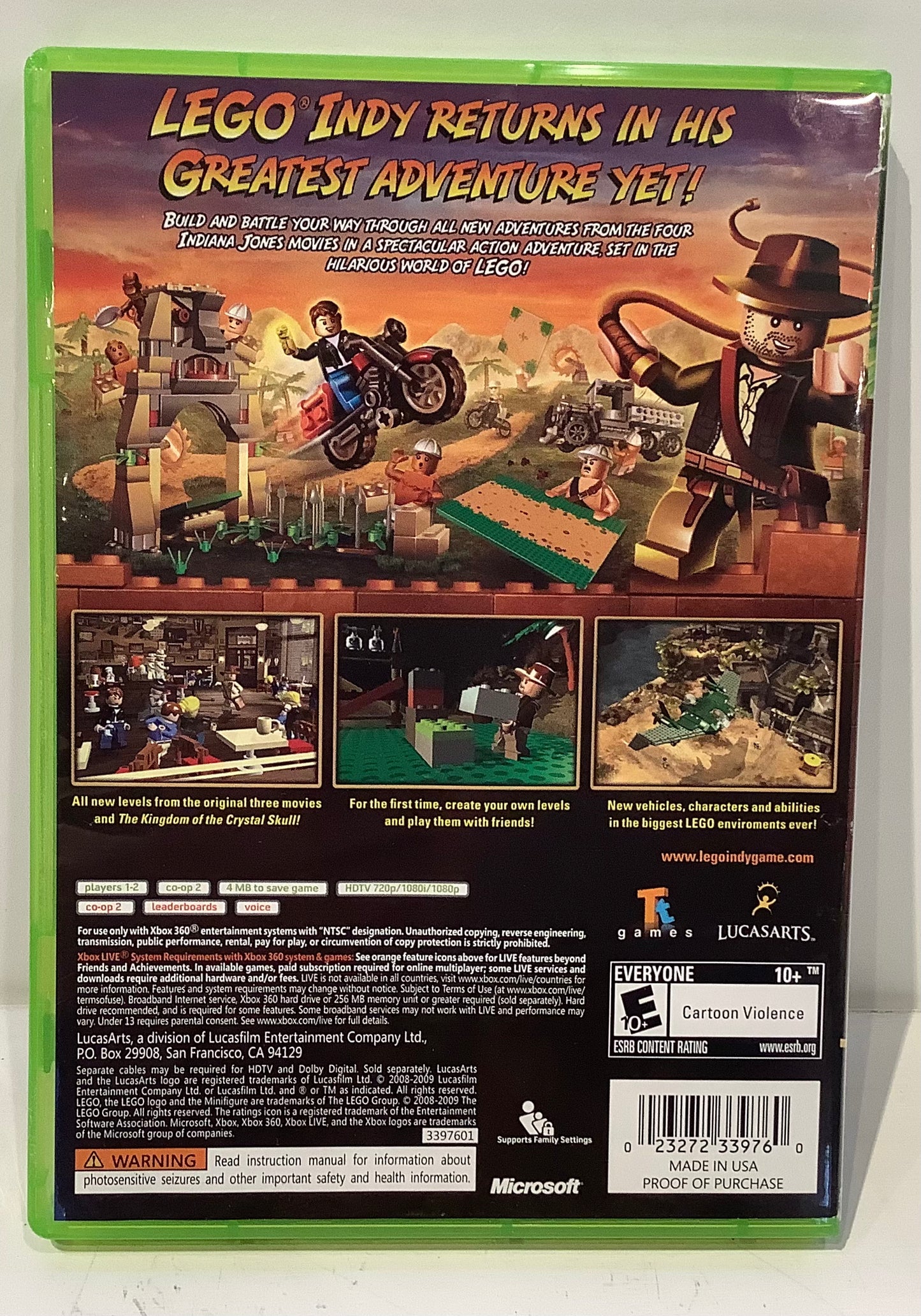LEGO Indiana Jones 2: The Adventure Continues - Xbox 360