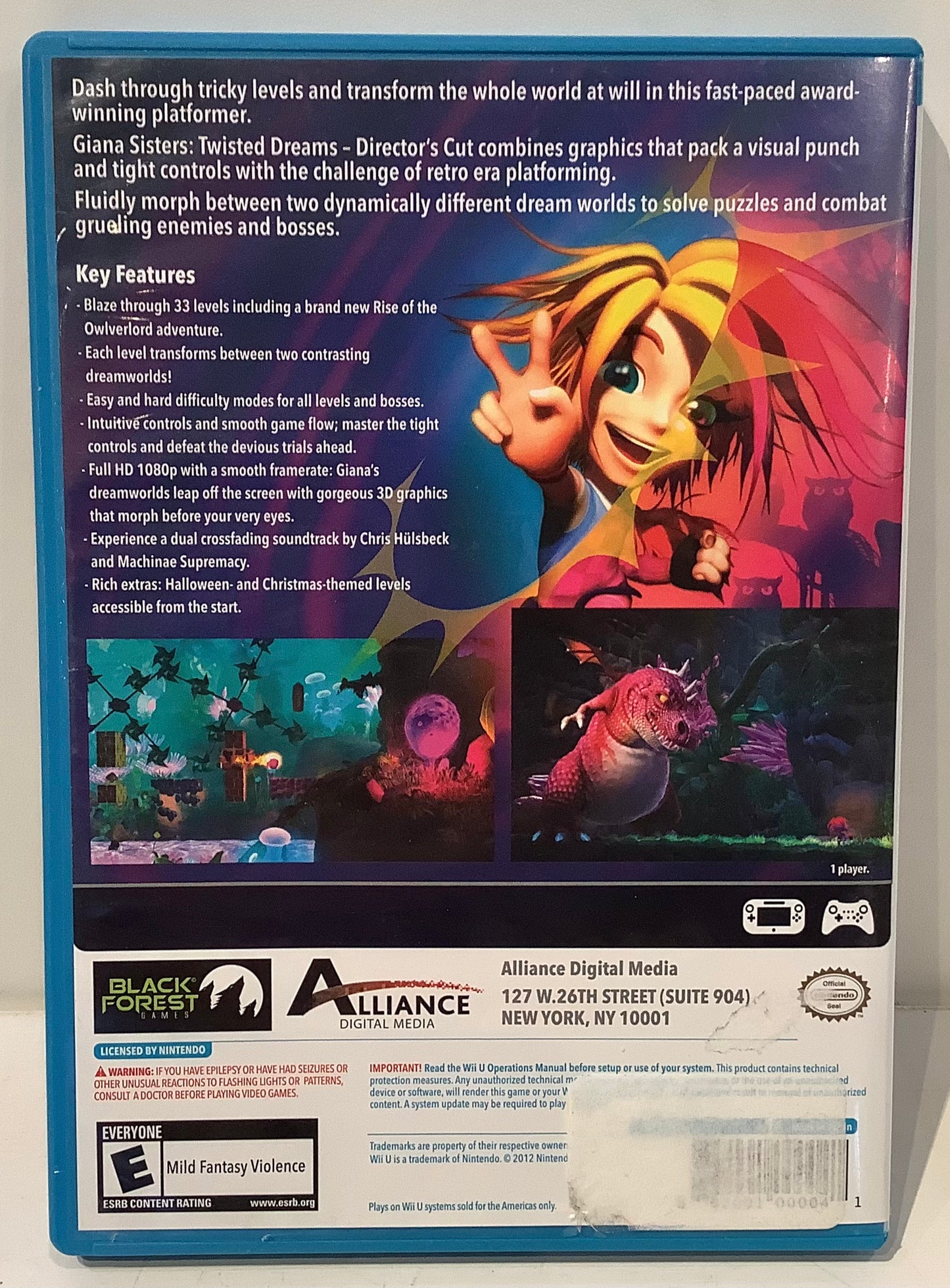 Giana Sisters Twisted Dreams Director's Cut - Wii U