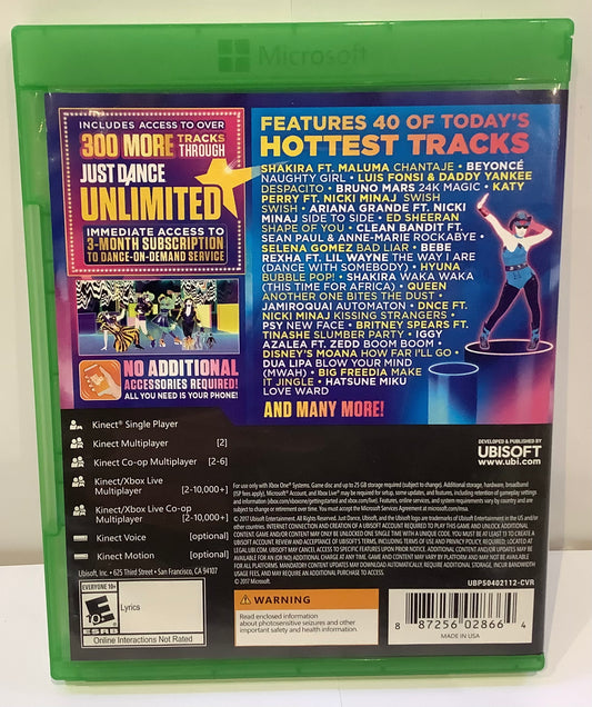 Just Dance 2018 - Xbox One