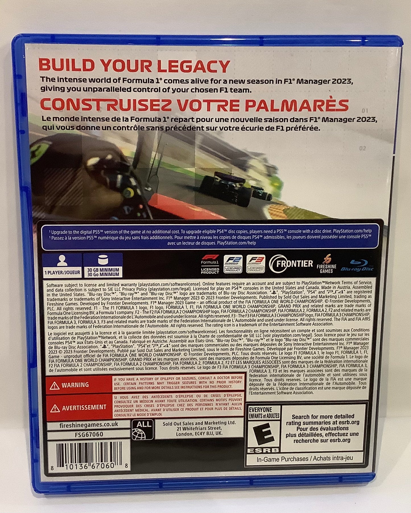 F1 Manager 23 - Playstation 4