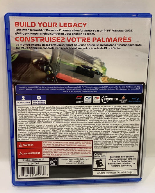 F1 Manager 23 - Playstation 4