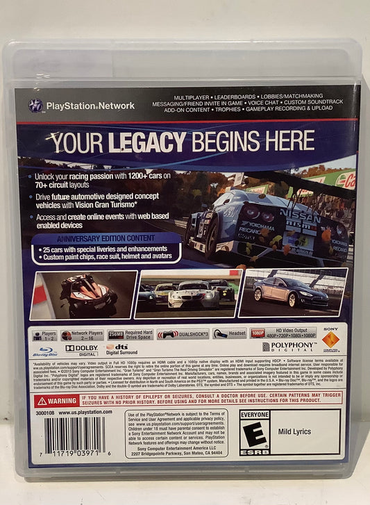 Gran Turismo 6 Anniversary Edition - Playstation 3