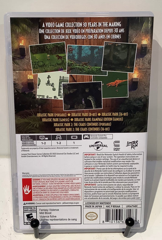 Jurassic Park: Classic Games Collection - Nintendo Switch