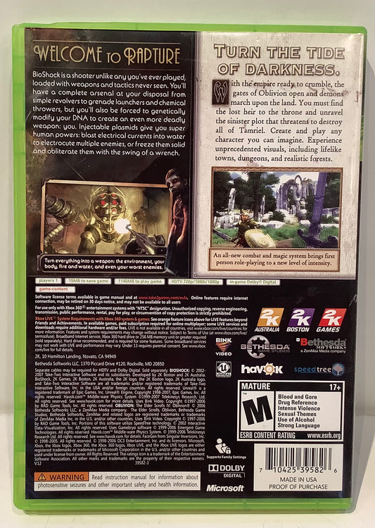 BioShock & Elder Scrolls IV: Oblivion - Xbox 360