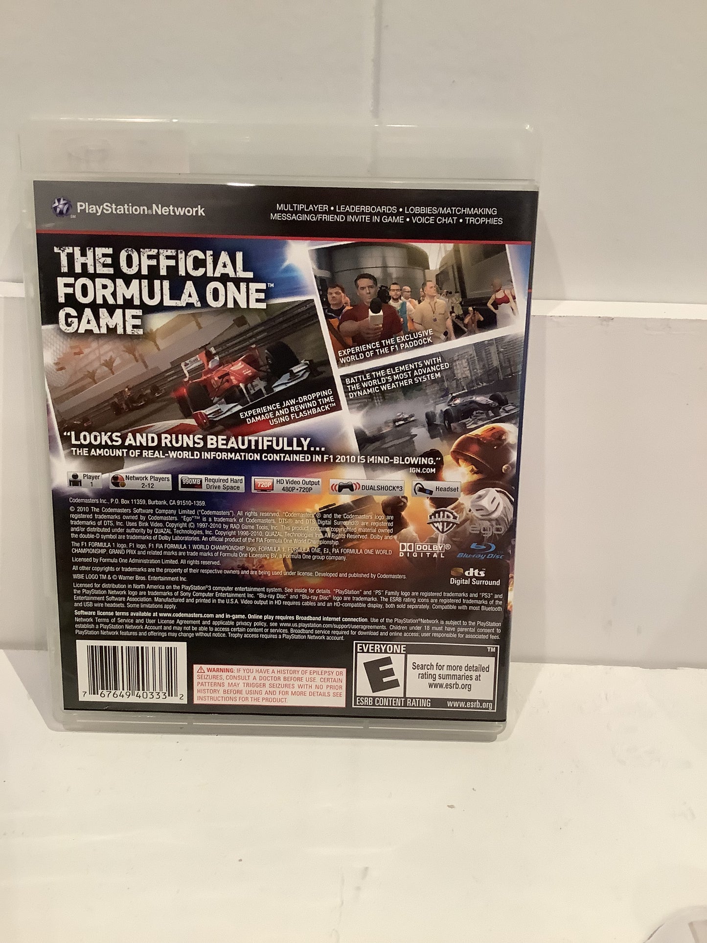 F1 2010 - Playstation 3