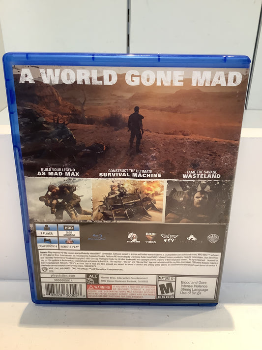 Mad Max - Playstation 4