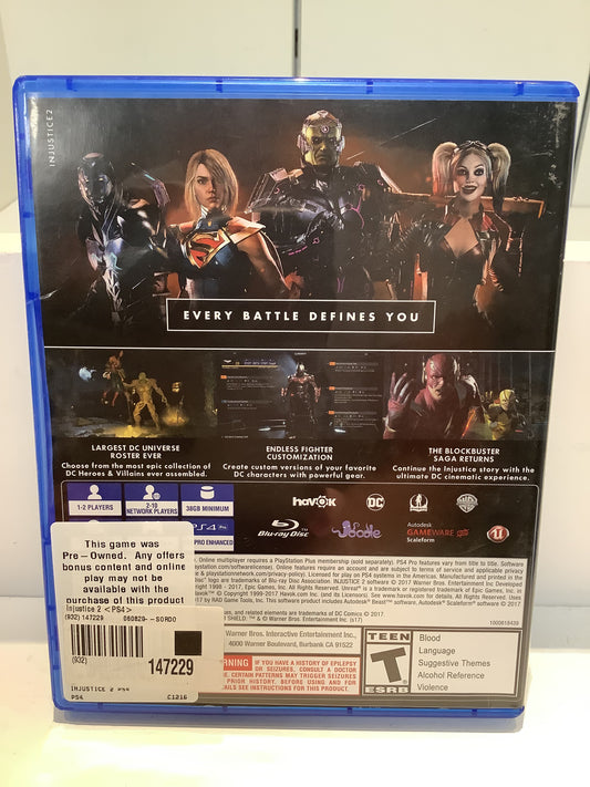 Injustice 2 - Playstation 4