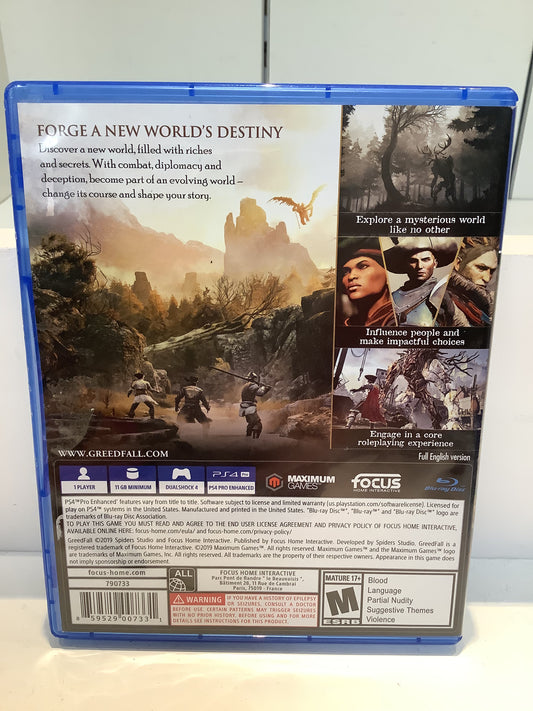 GreedFall - Playstation 4