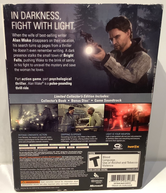 Alan Wake Limited Edition - Xbox 360