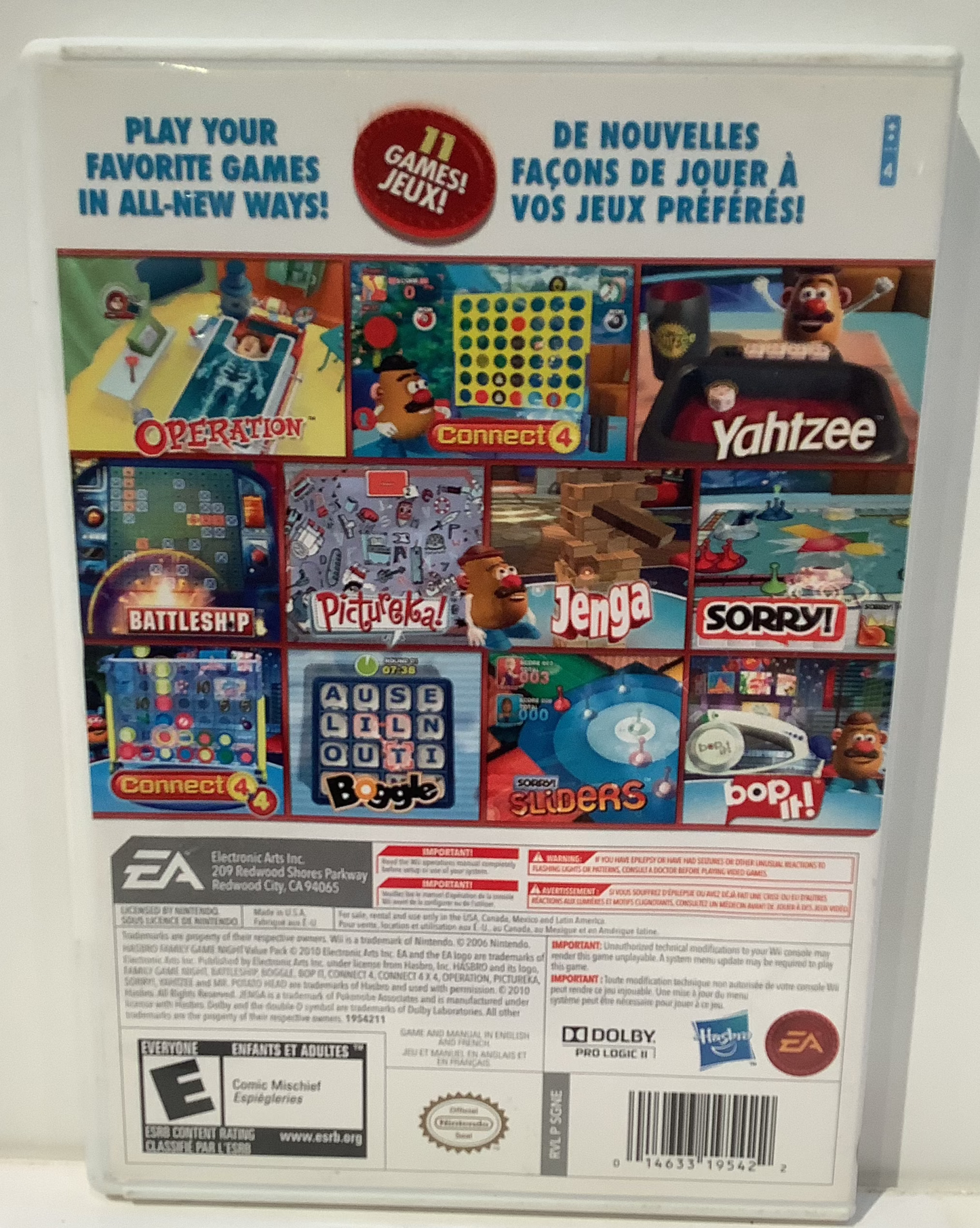 Hasbro Family Game Night Value Pack - Wii