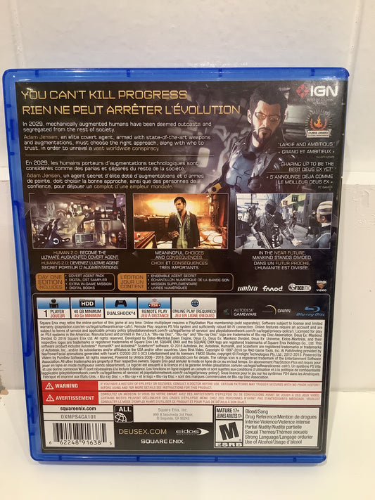 Deus Ex: Mankind Divided - Playstation 4