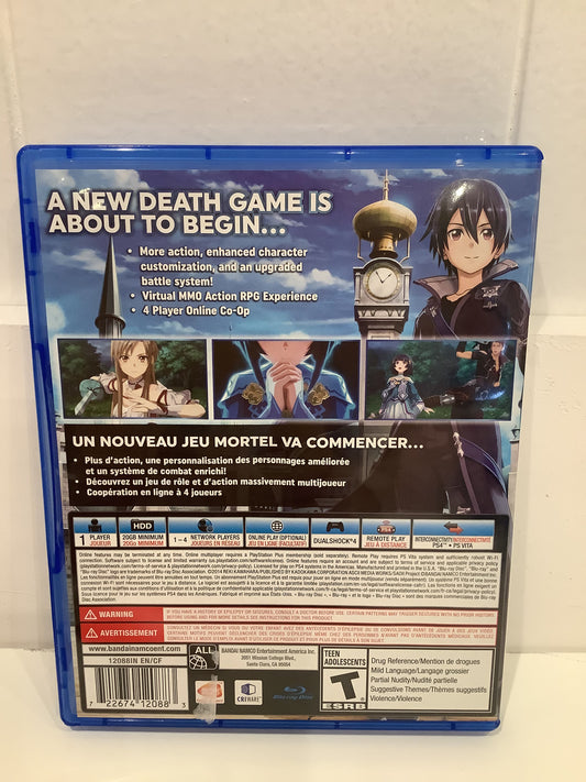 Sword Art Online: Hollow Realization - Playstation 4