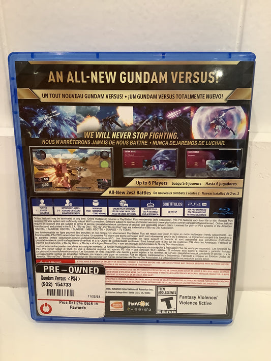 Gundam Versus - Playstation 4