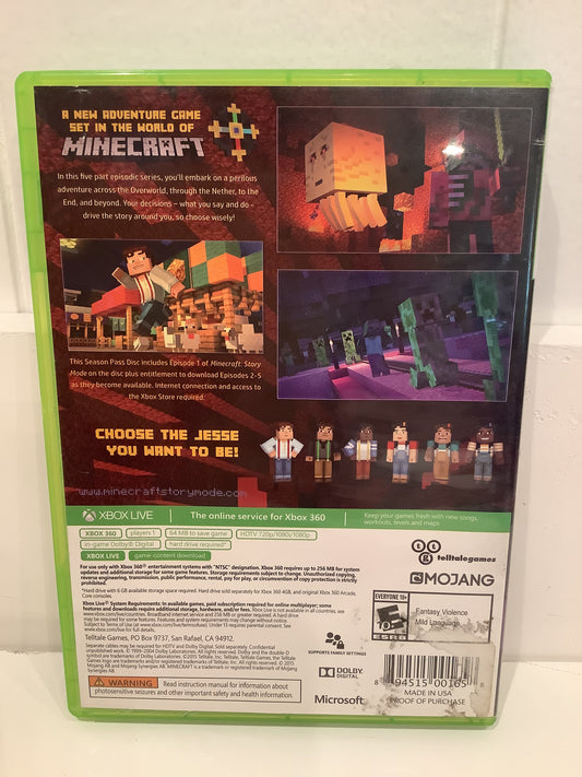 Minecraft: Story Mode Season Pass - Xbox 360