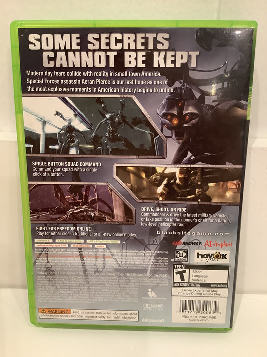 Blacksite Area 51 - Xbox 360