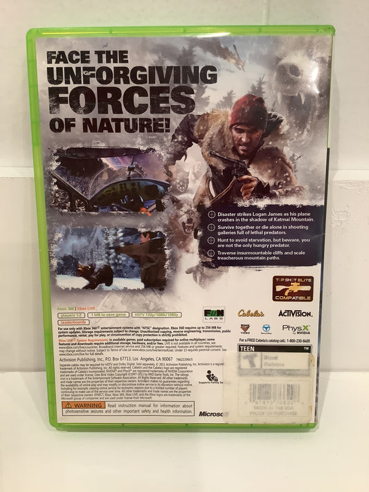 Cabela's Survival: Shadows Of Katmai - Xbox 360