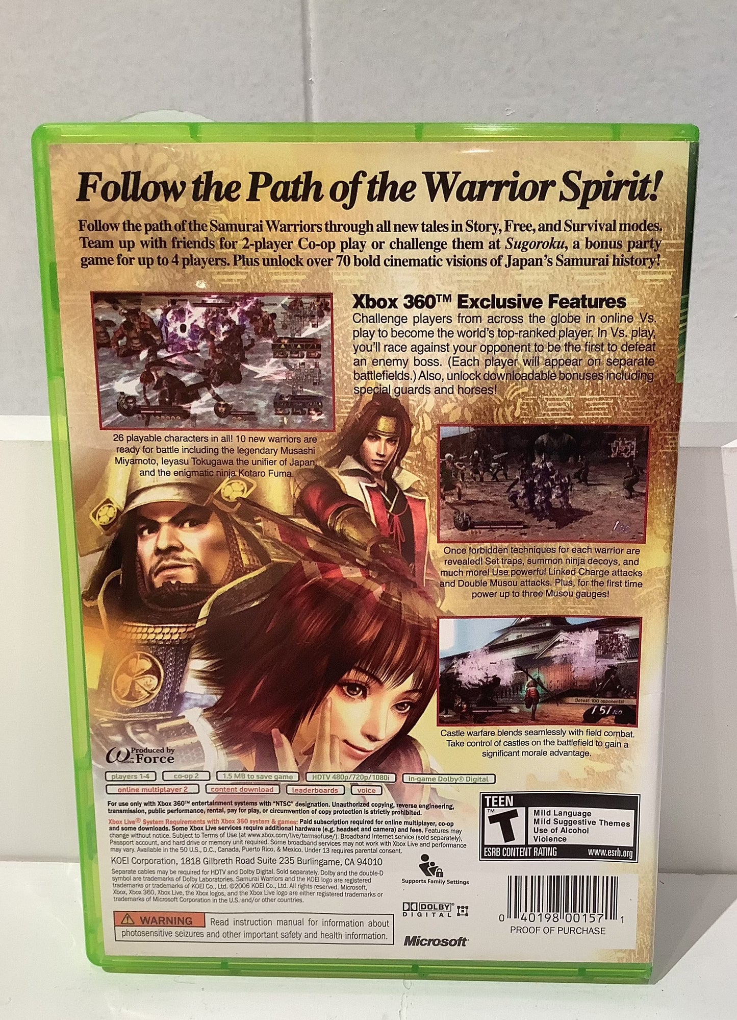 Samurai Warriors 2 - Xbox 360