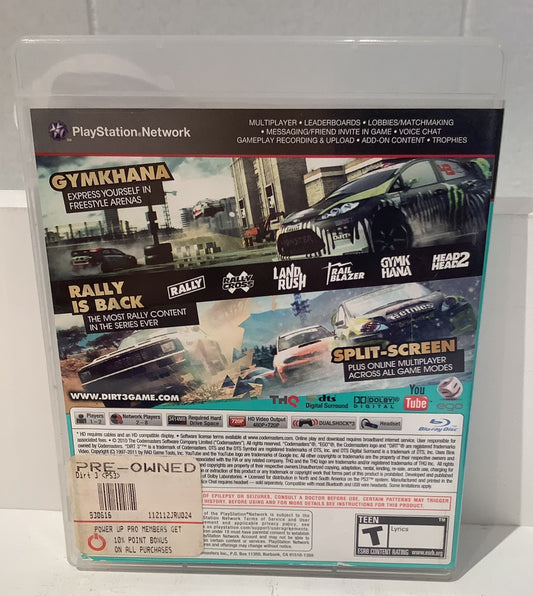 Dirt 3 - Playstation 3