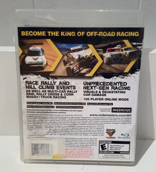 Dirt - Playstation 3