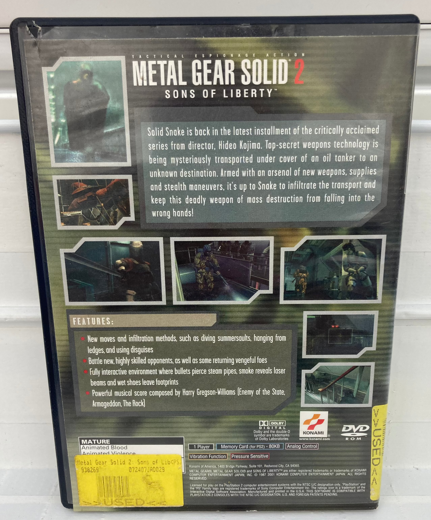 Metal Gear Solid 2 - Playstation 2