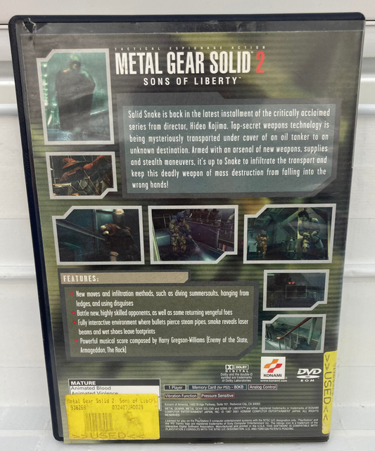 Metal Gear Solid 2 - Playstation 2