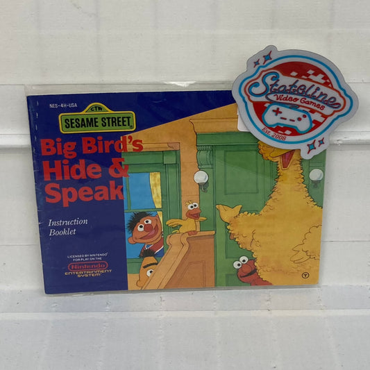 Sesame Street Big Bird's Hide and Speak - NES