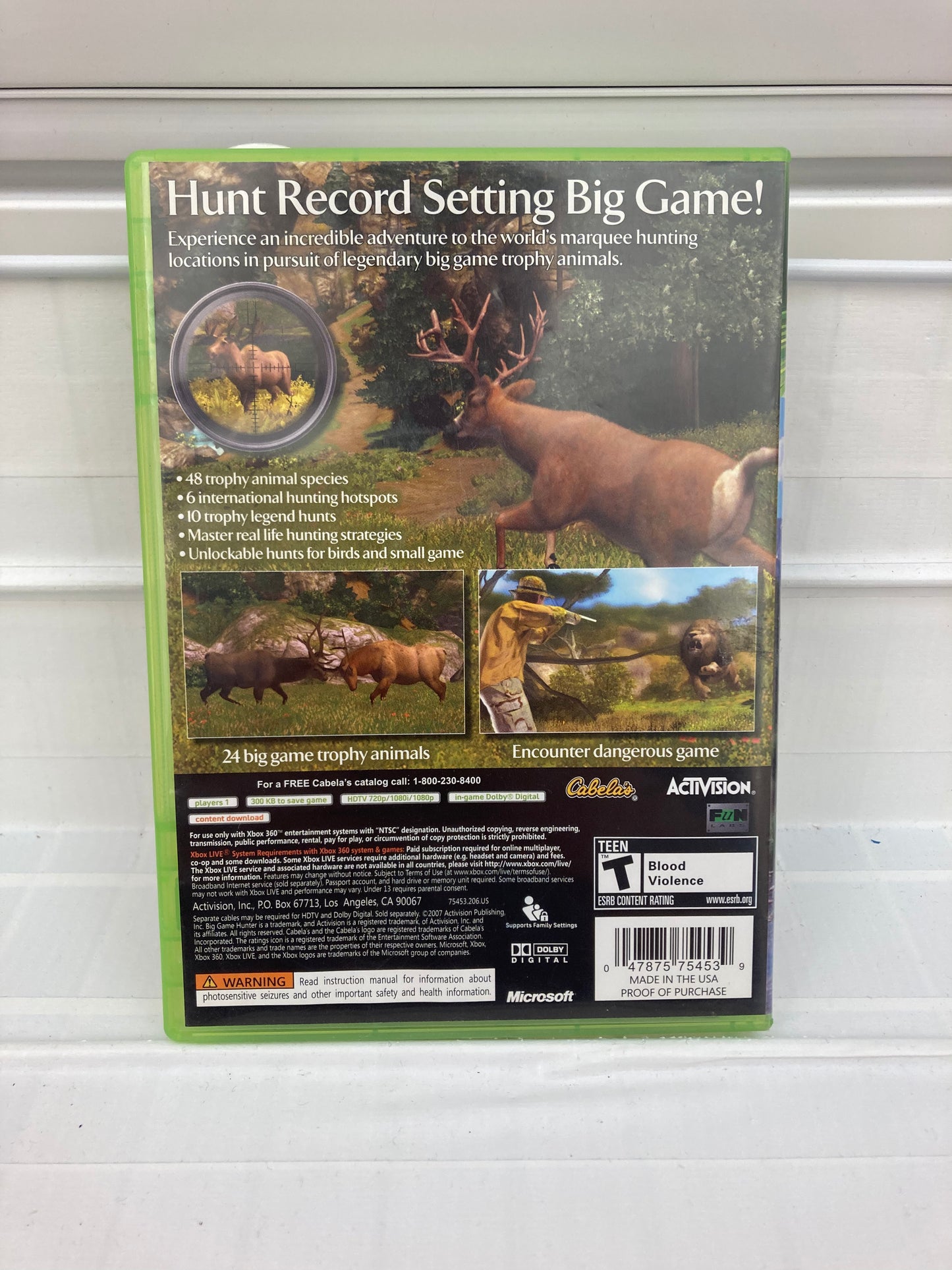 Cabela's Big Game Hunter 2008 - Xbox 360