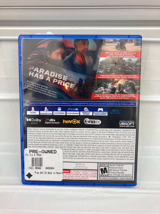 Far Cry 6 - Playstation 4