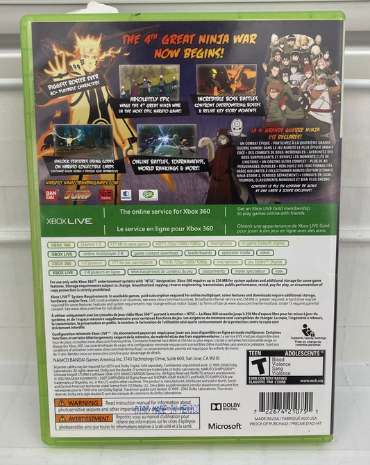 Naruto Shippuden Ultimate Ninja Storm 3 - Xbox 360