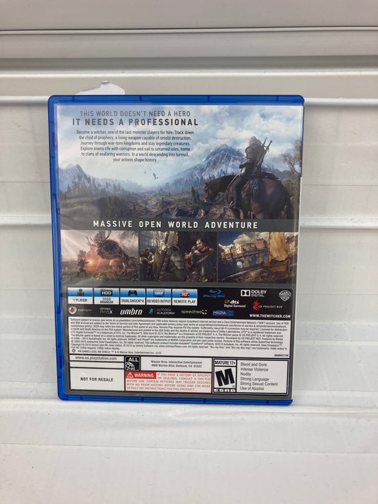 Witcher 3: Wild Hunt - Playstation 4