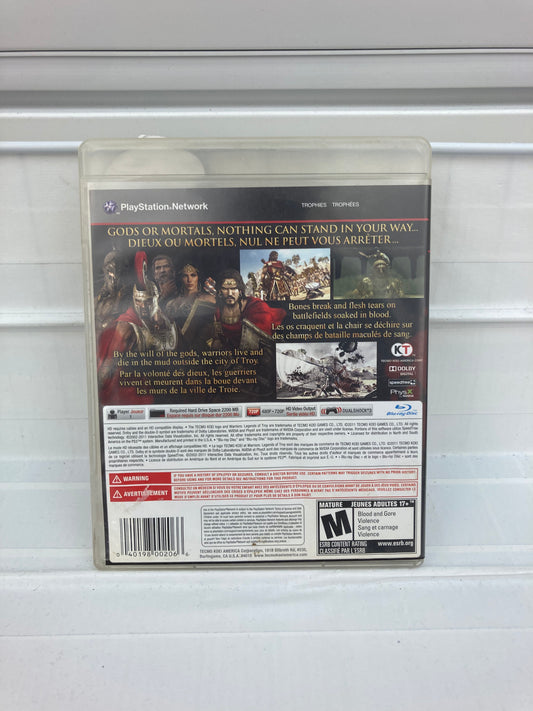 Warriors: Legends of Troy - Playstation 3