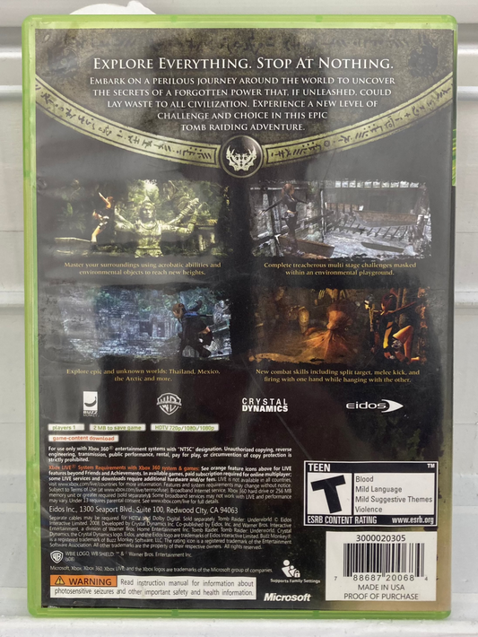 Tomb Raider Underworld - Xbox 360