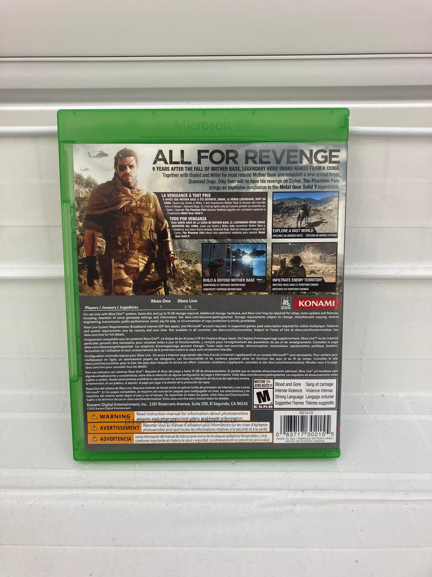 Metal Gear Solid V: The Phantom Pain - Xbox One