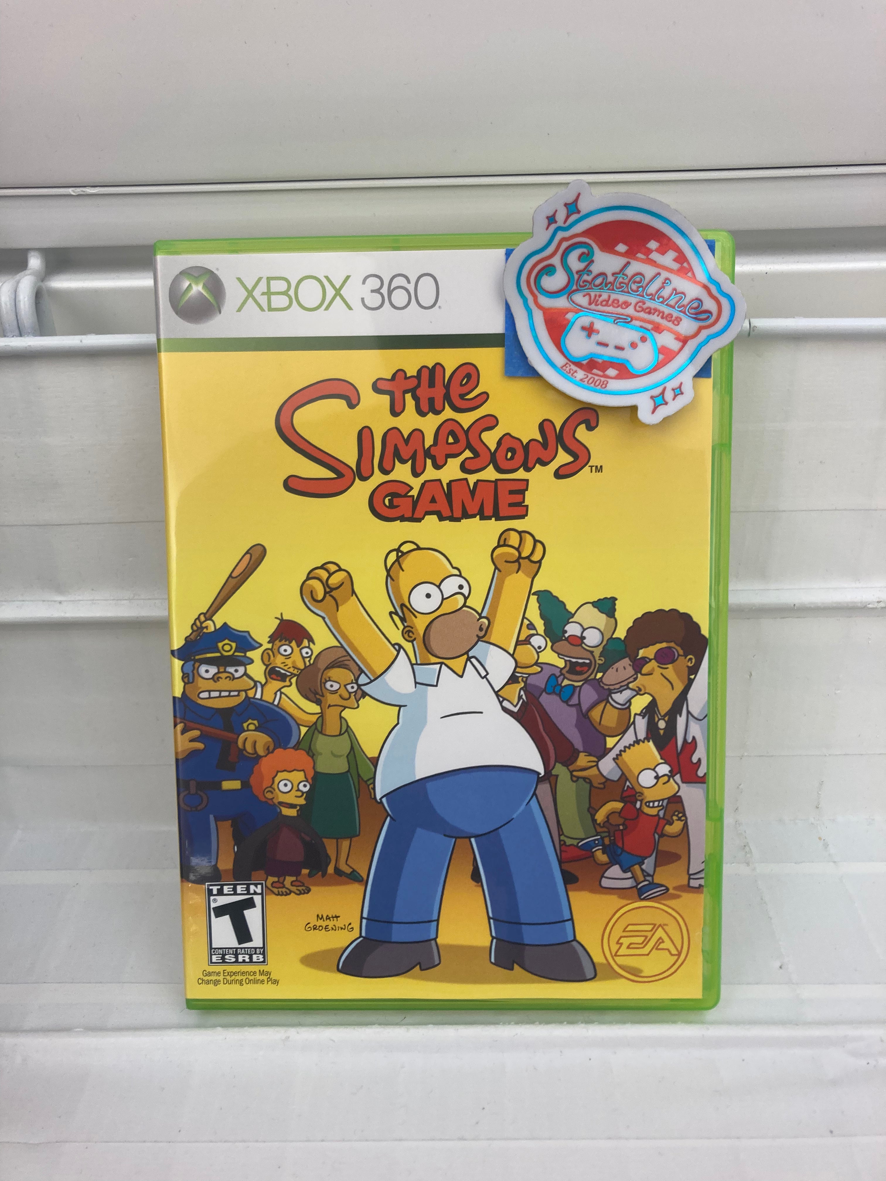 The Simpsons Game Xbox 360 – Stateline Video Games