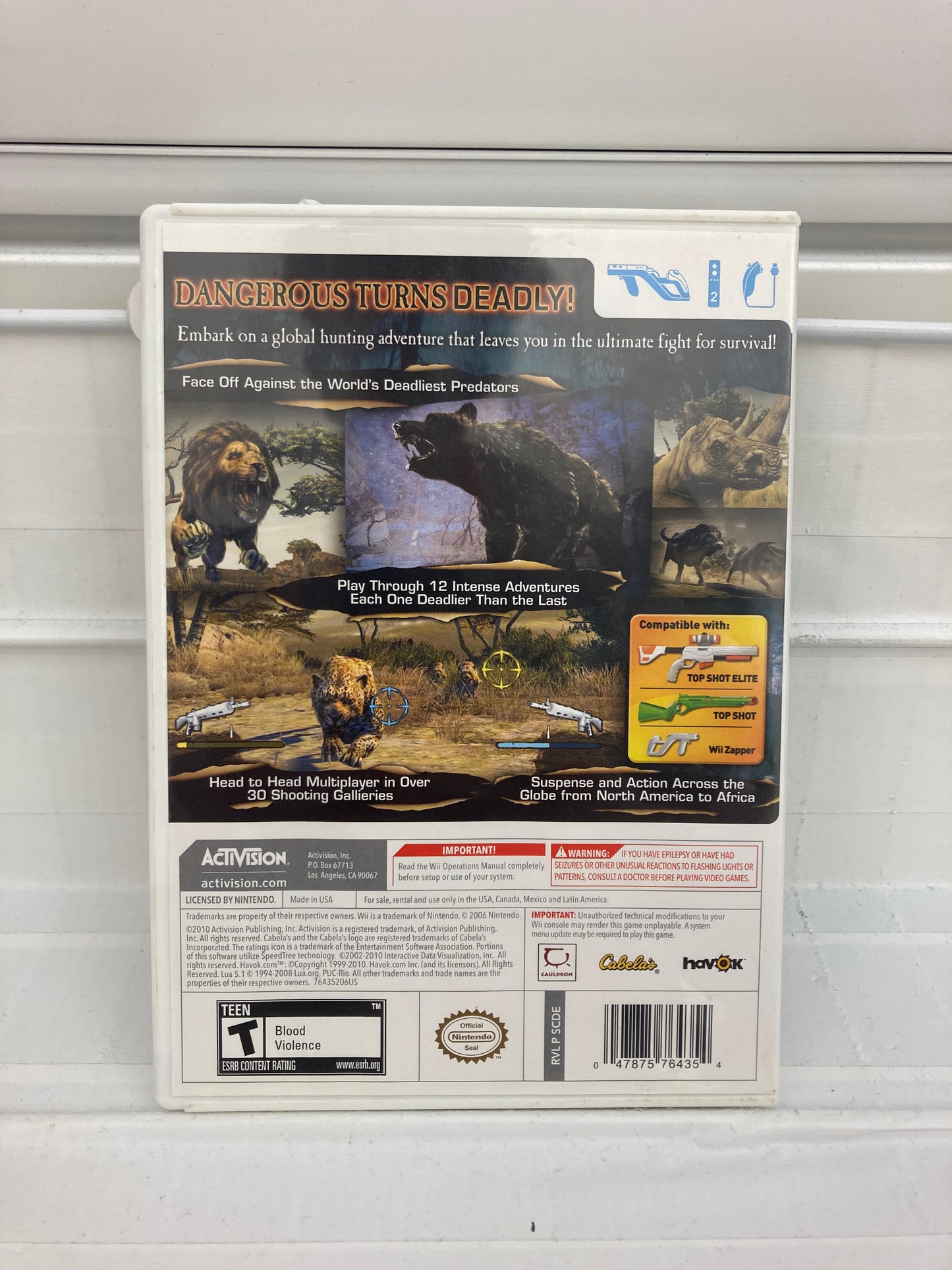 Cabela's Dangerous Hunts 2011 - Wii