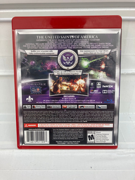 Saints Row IV: National Treasure Edition - Playstation 3