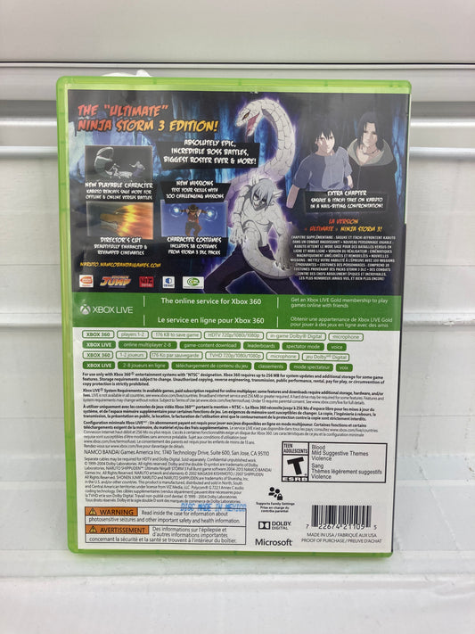 Naruto Shippuden Ultimate Ninja Storm 3 Full Burst - Xbox 360