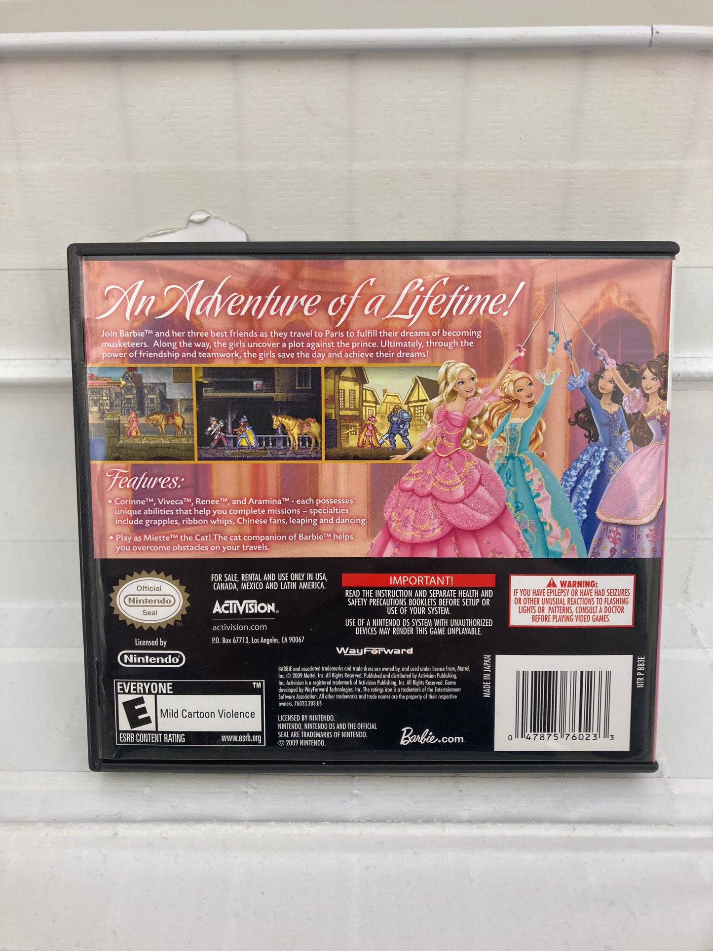 Barbie and the Three Musketeers - Nintendo DS