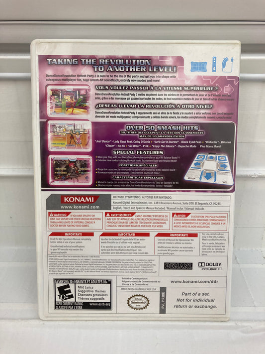Dance Dance Revolution: Hottest Party 3 (Game only) - Wii