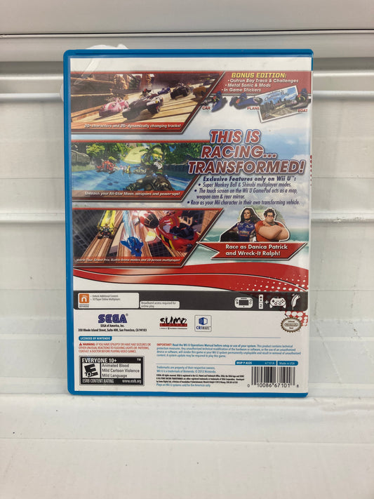 Sonic & All-Stars Racing Transformed - Wii U