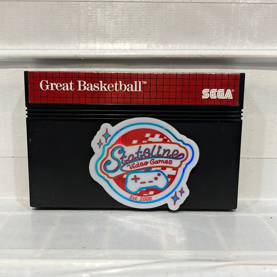 Jeu Vidéo Great Basketball - SEGA Master System - Version PAL/EUR - Cartouche En Bon état