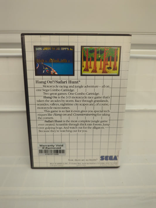 Hang-On and Safari Hunt - Sega Master System