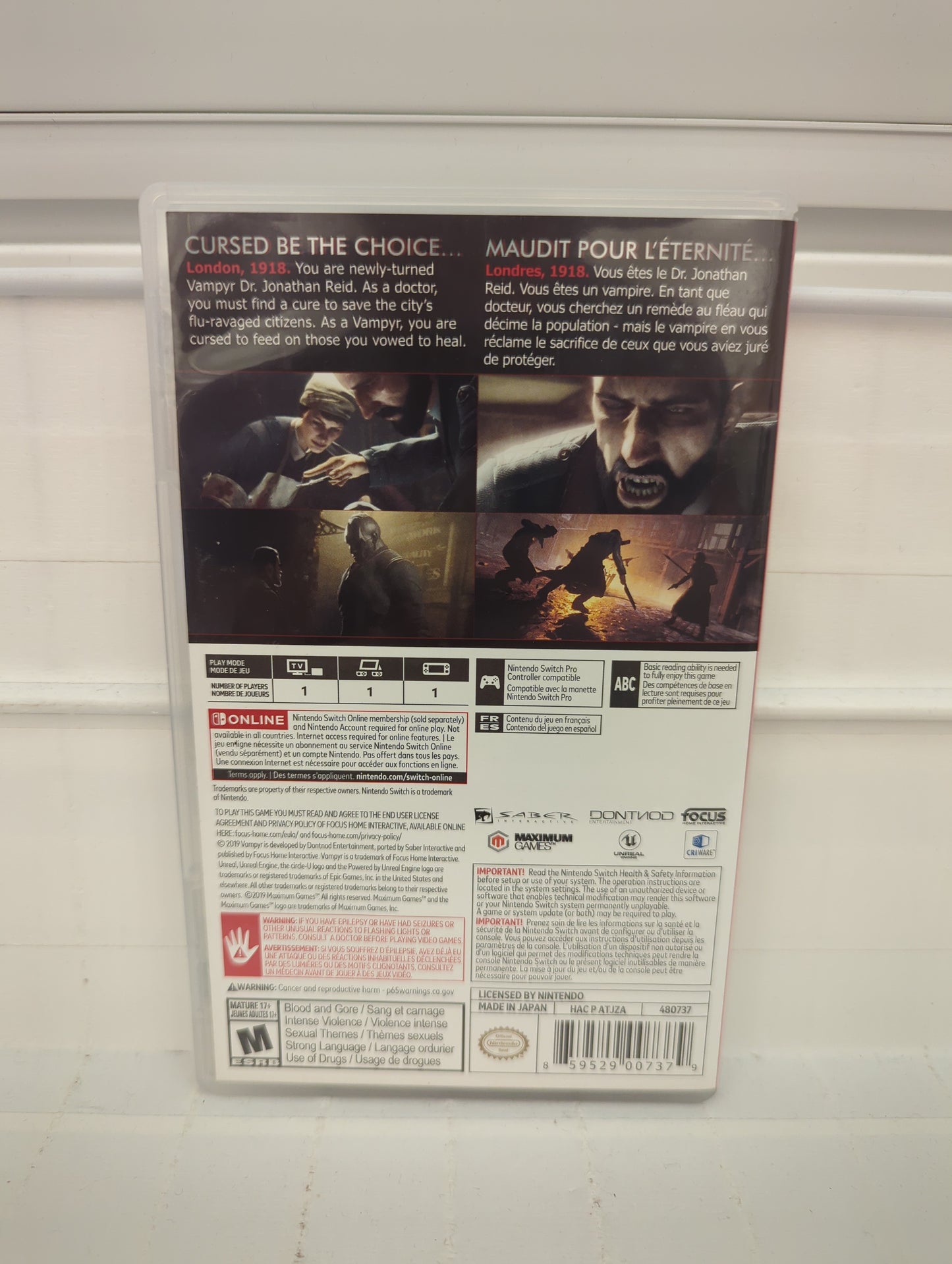 Vampyr - Nintendo Switch