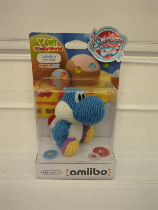 Yarn Yoshi - Blue - Amiibo